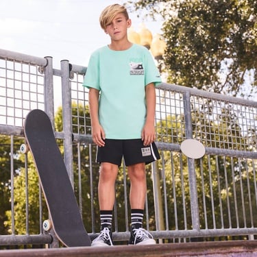  Converse Side Stripe Retro Çocuk Siyah Şort