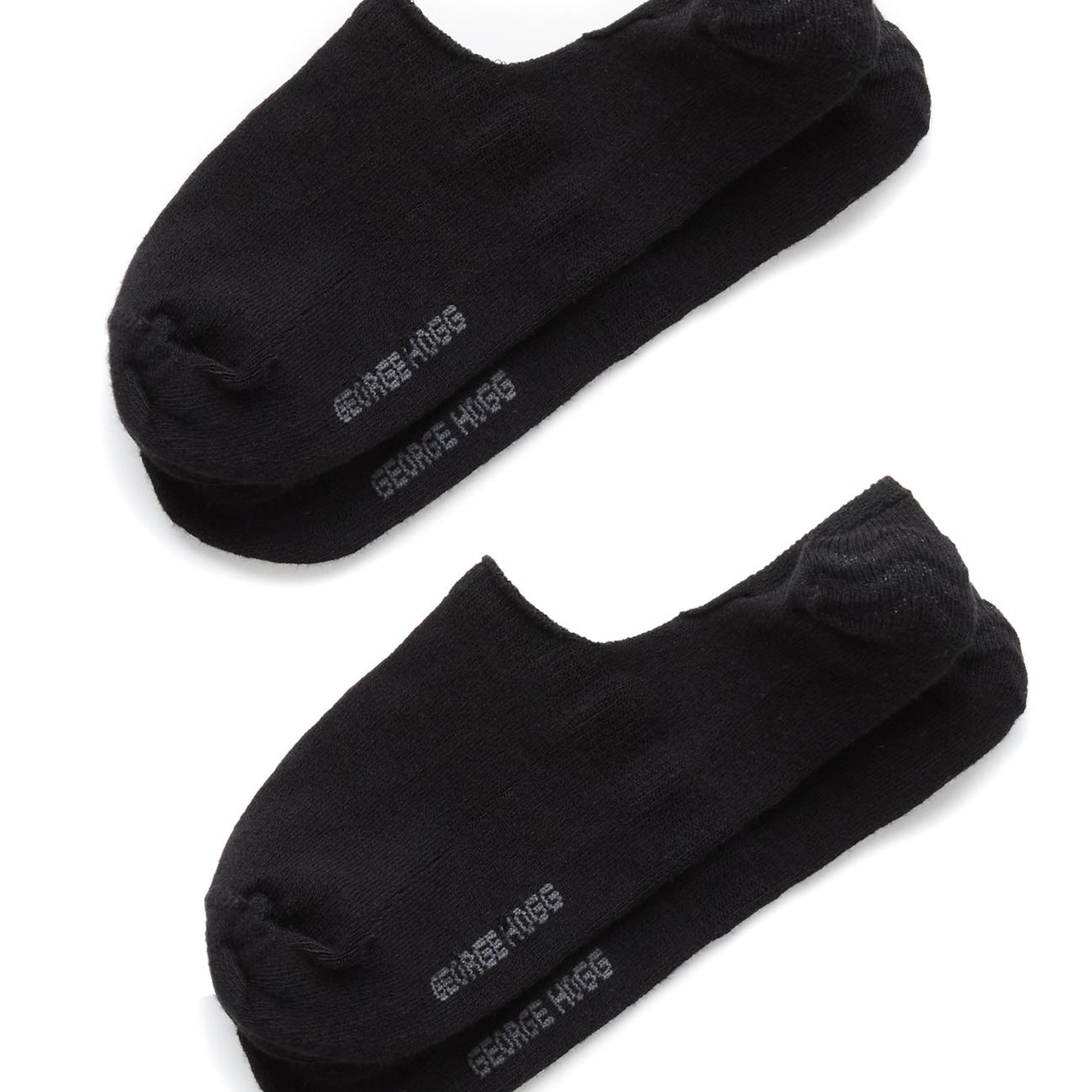 George Hogg Erkek 2li Siyah Bambu Babet Çorap Seti