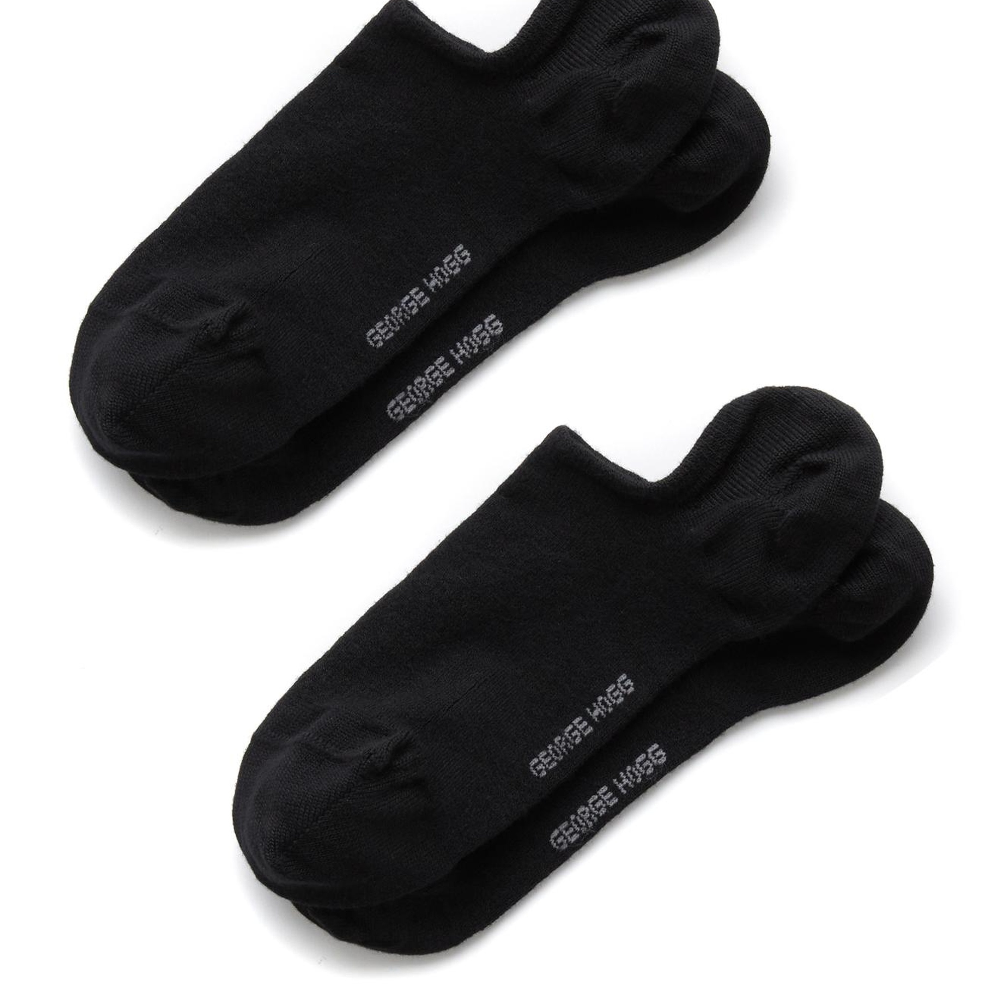 George Hogg Erkek 2li Siyah Bambu Sneaker Çorap Seti