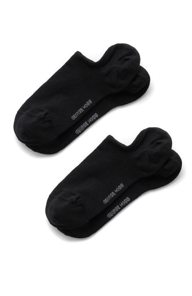  George Hogg Erkek 2li Siyah Bambu Sneaker Çorap Seti
