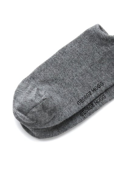  George Hogg Erkek 2li Antrasit Gri Bambu Sneaker Çorap Seti