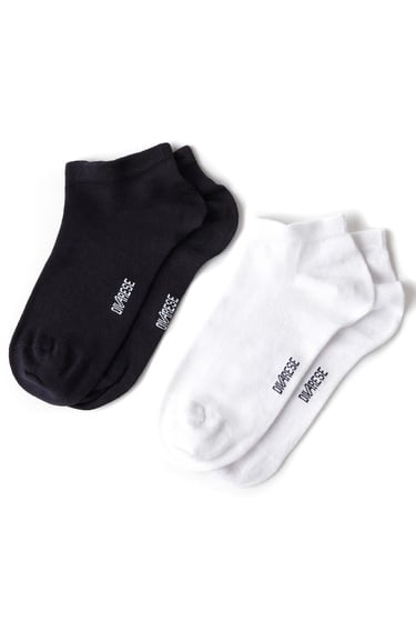  Divarese Erkek Lacivert Beyaz 2li Bambu Çorap Seti