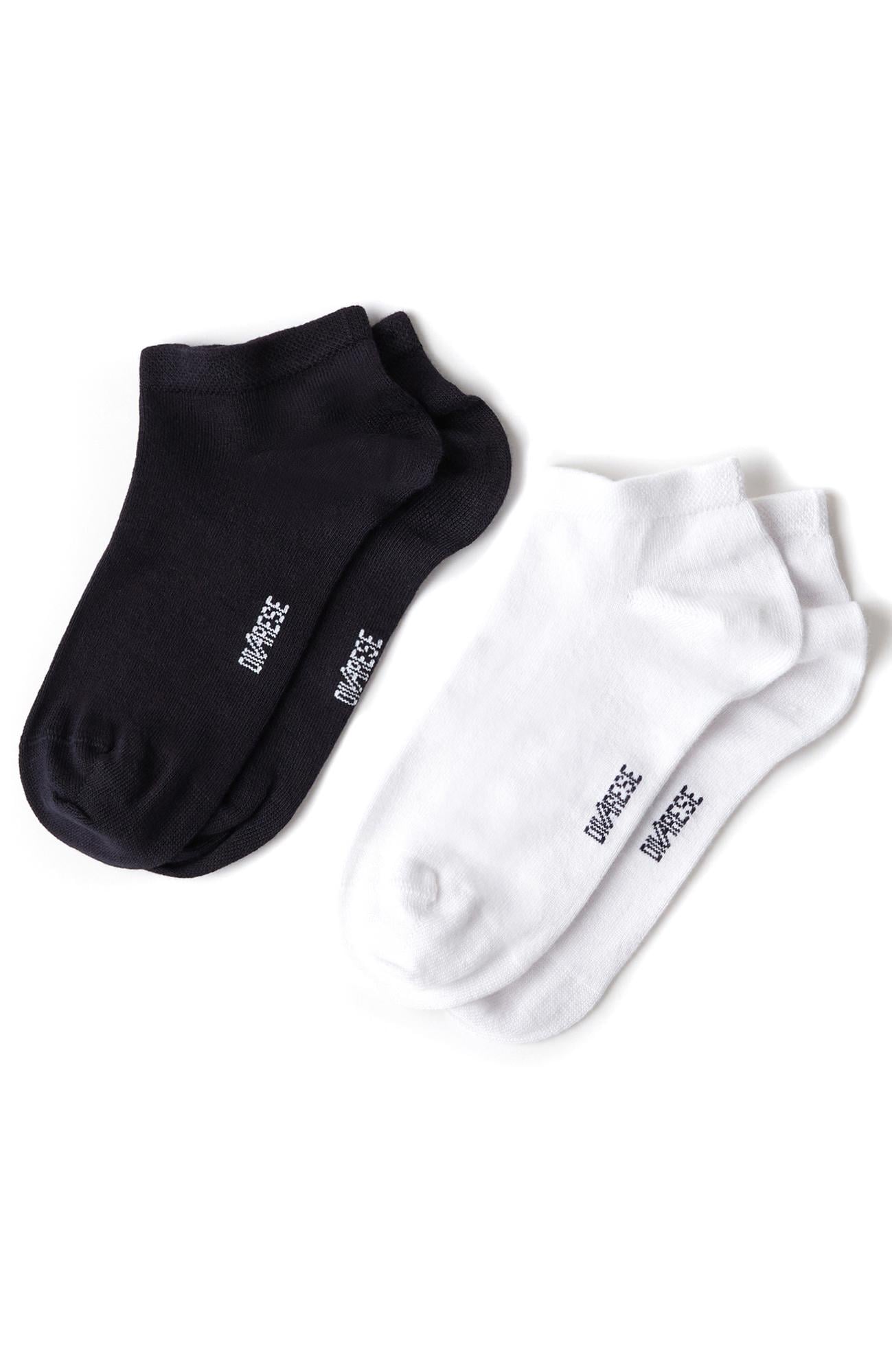  Divarese Erkek Lacivert Beyaz 2li Bambu Çorap Seti