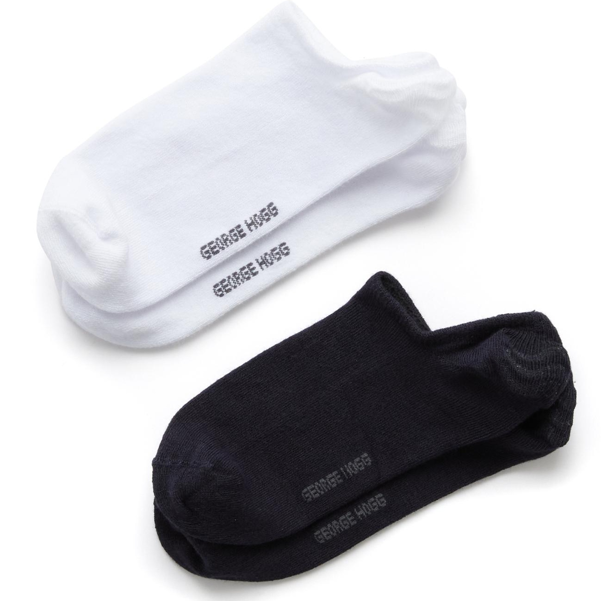 George Hogg Erkek Lacivert-Beyaz 2'Li Çorap Set