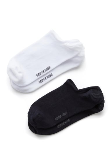  George Hogg Erkek Lacivert-Beyaz 2'Li Çorap Set