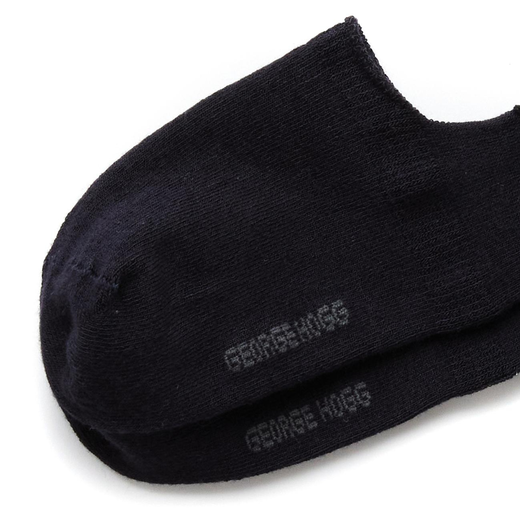 George Hogg Erkek Beyaz Lacivert 2li Bambu Çorap Seti