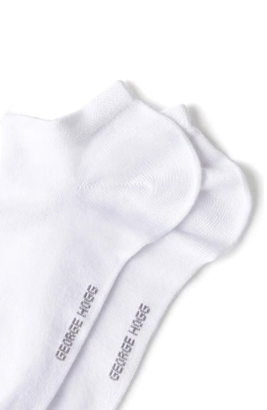  George Hogg Erkek 2li Beyaz Lacivert Bambu Çorap Seti