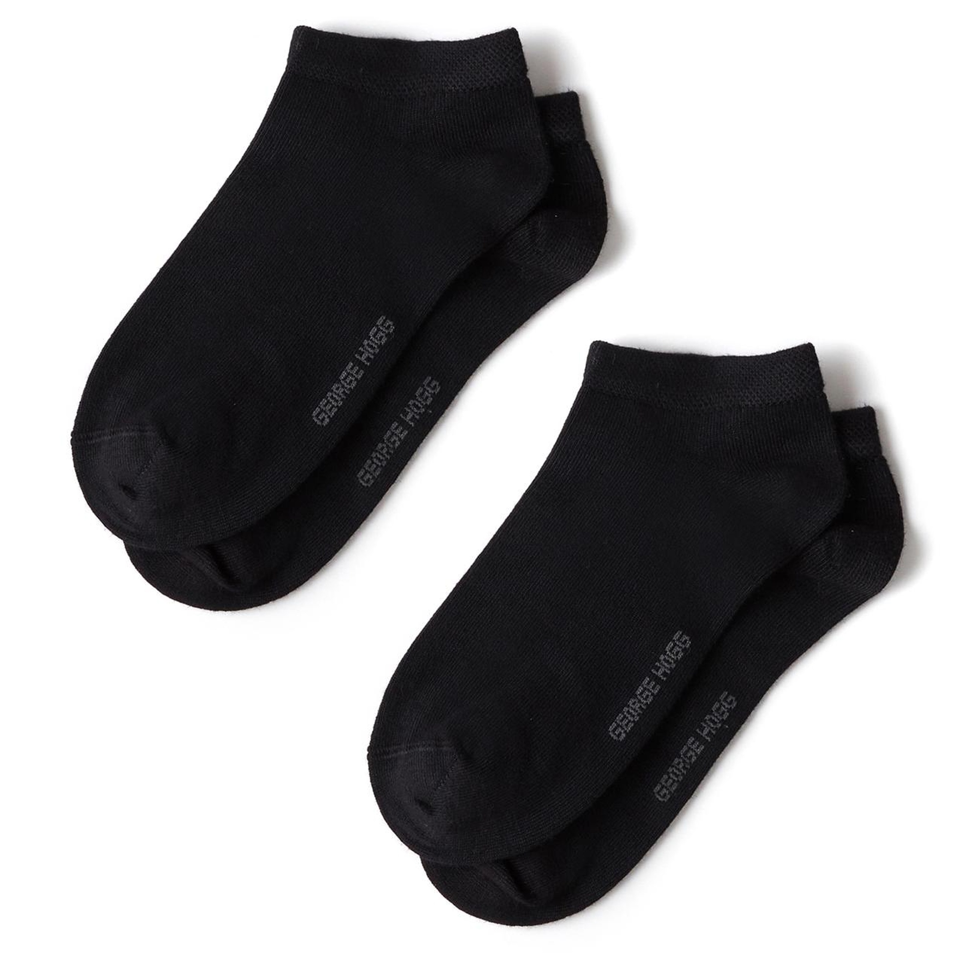 George Hogg Erkek Siyah Lacivert 2li Bambu Çorap Seti