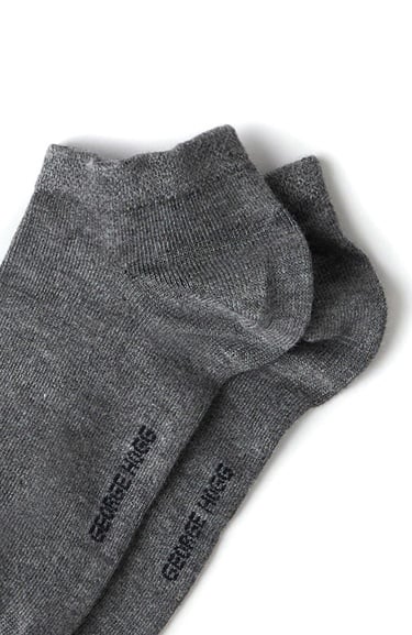  George Hogg Erkek 2li Antrasit Gri Bambu Patik Çorap Seti