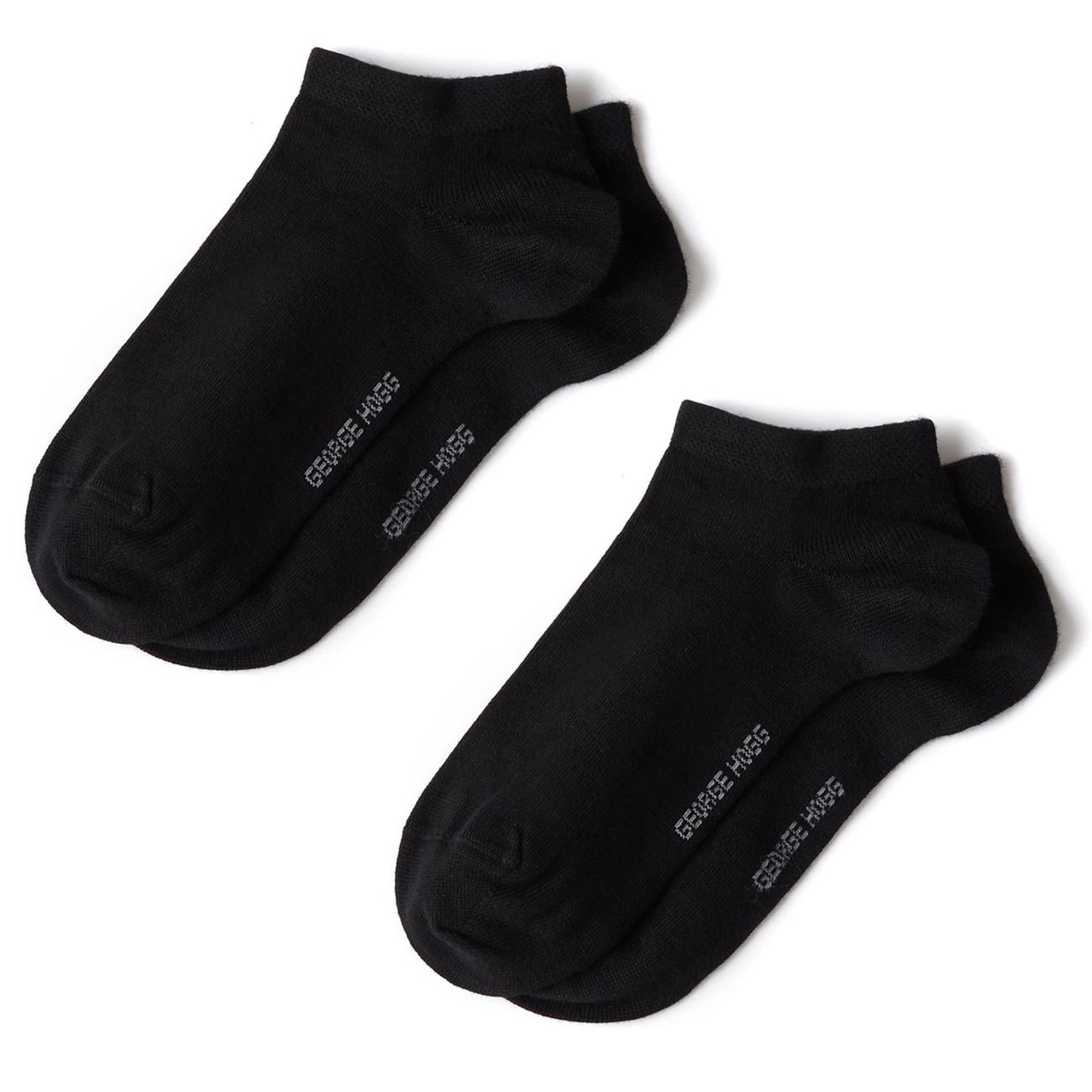 George Hogg Erkek 2li Siyah Bambu Patik Çorap Seti