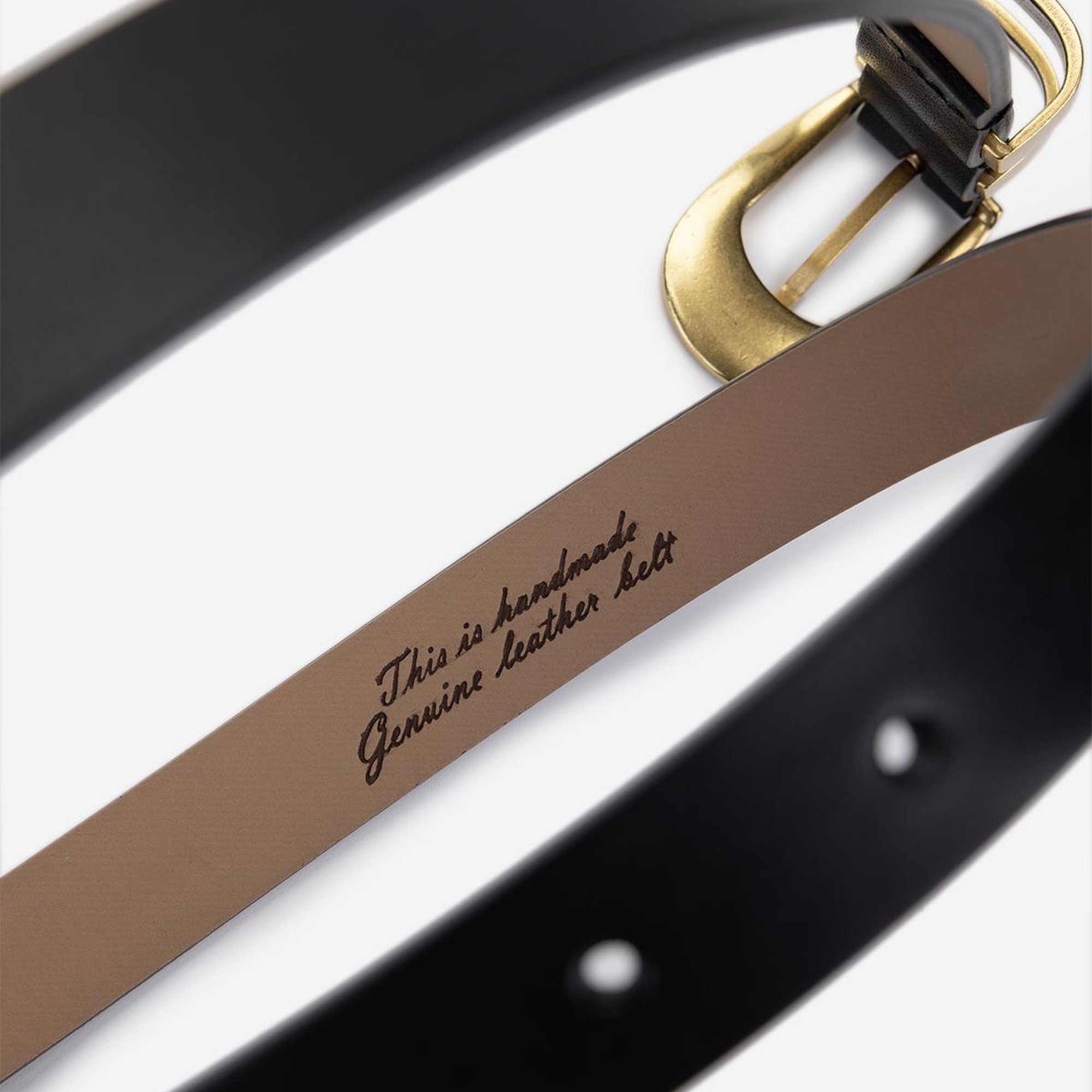 Valmenti Kadın Hakiki Deri Siyah Deri Kemer