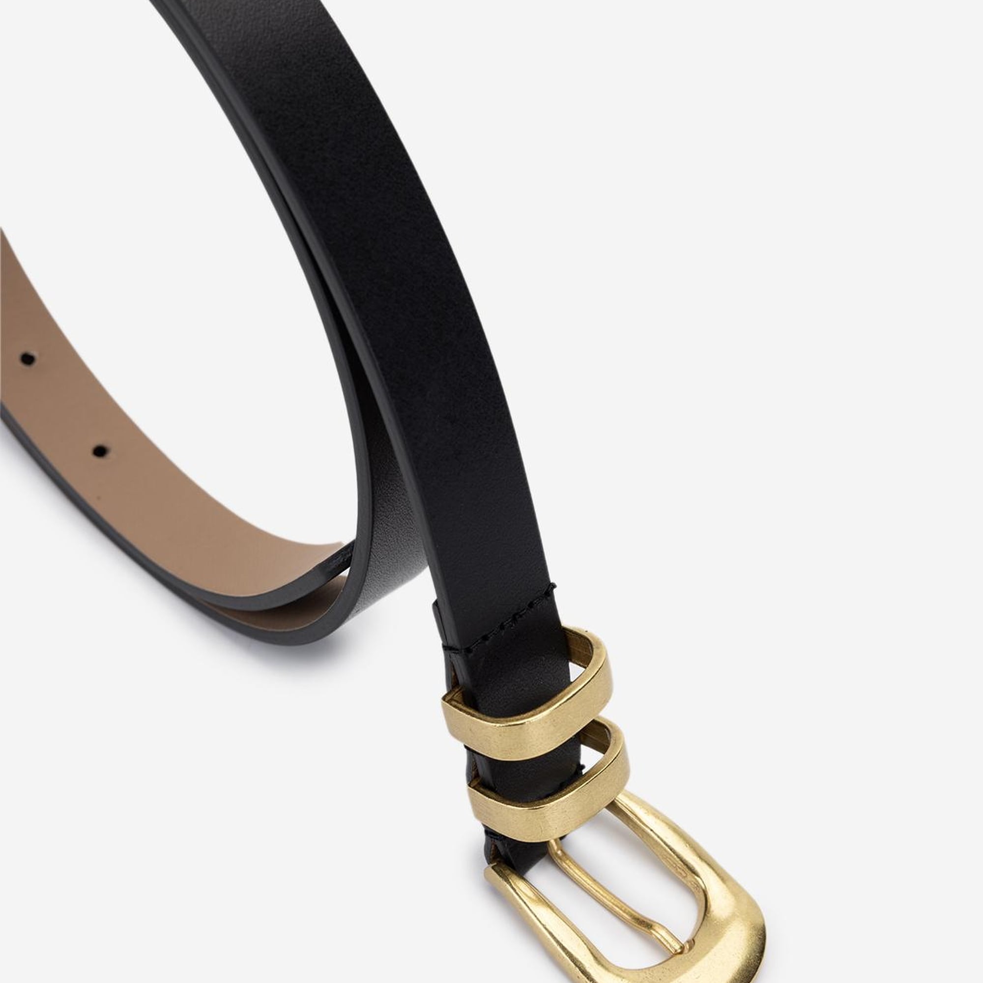 Valmenti Kadın Hakiki Deri Siyah Deri Kemer