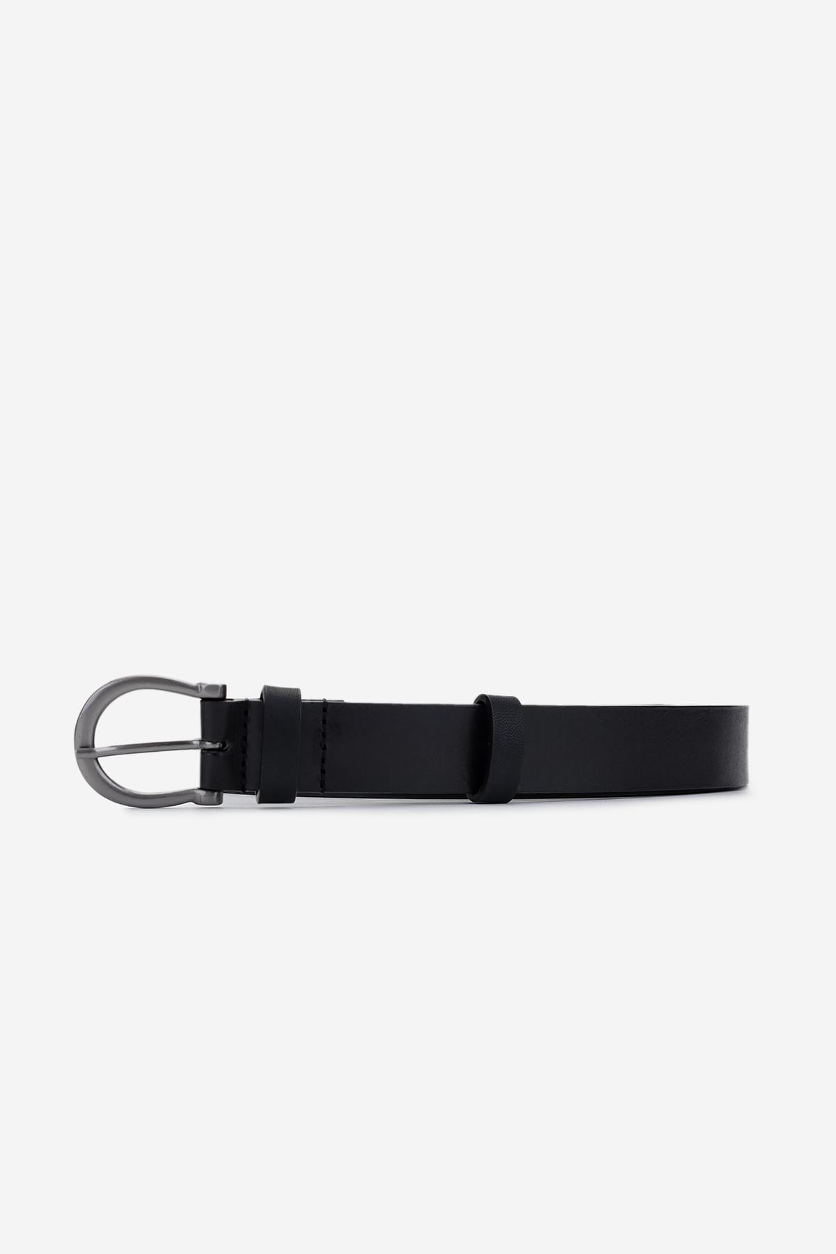  Valmenti Kadın Hakiki Deri Siyah Deri Kemer