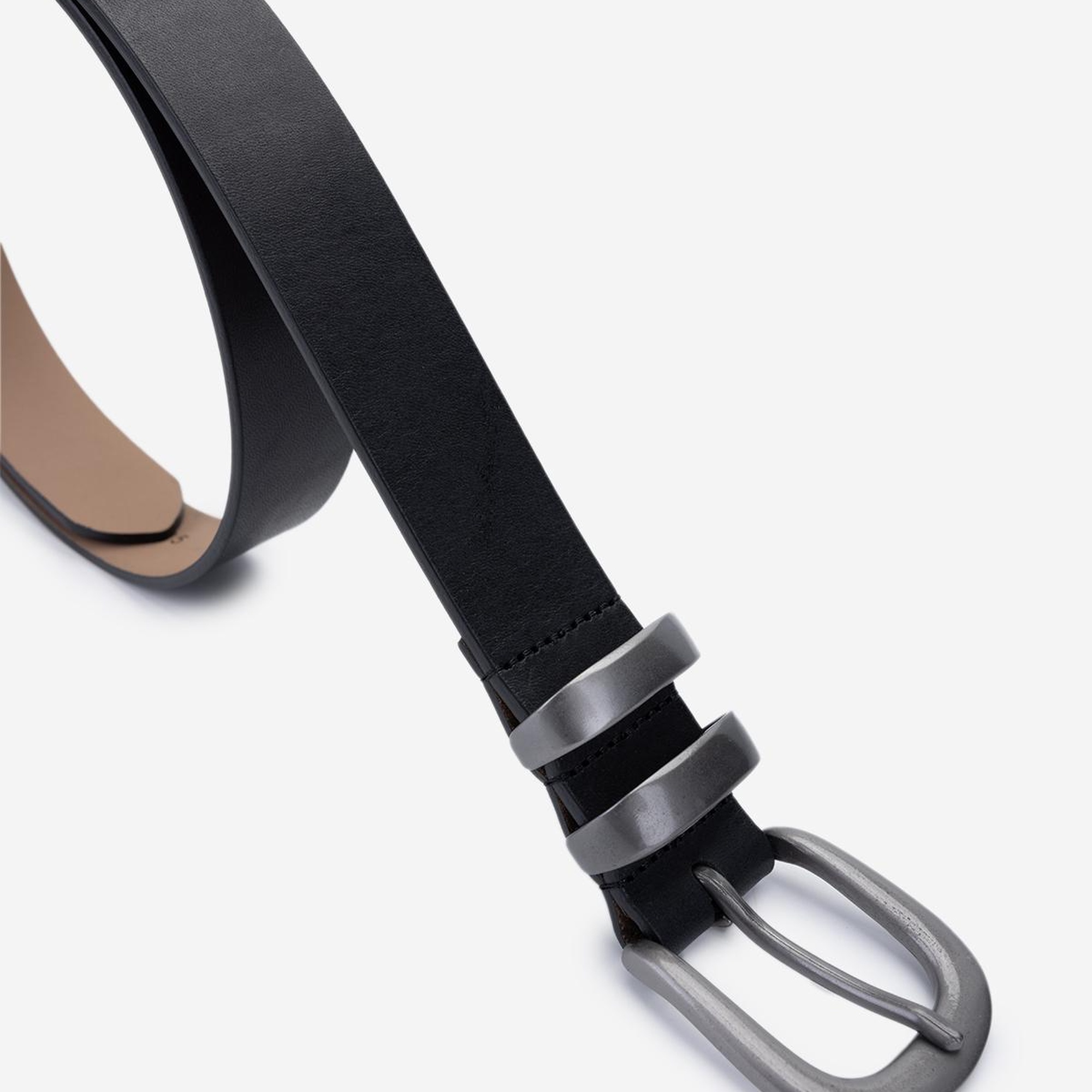 Valmenti Kadın Hakiki Deri Siyah Deri Kemer