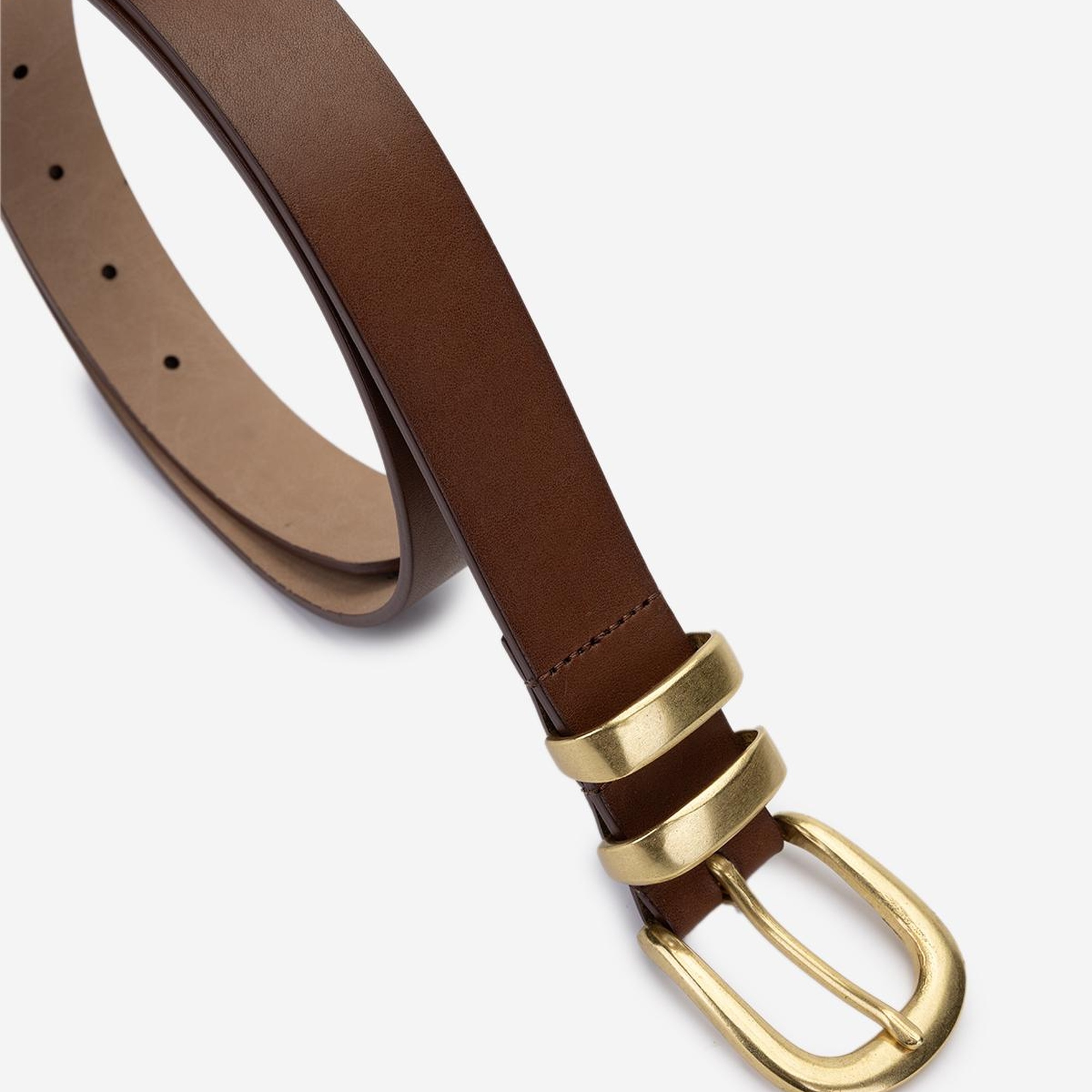 Valmenti Kadın Hakiki Deri Taba Deri Kemer