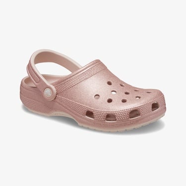  Crocs Classic Glitter Clog Unisex Pembe Terlik