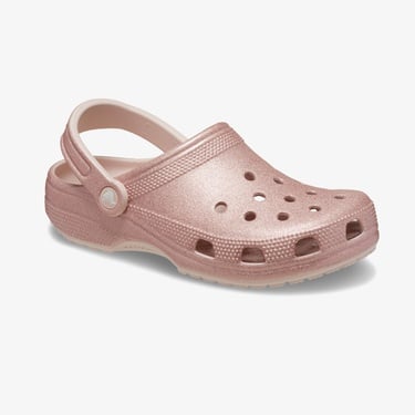  Crocs Classic Glitter Clog Unisex Pembe Terlik