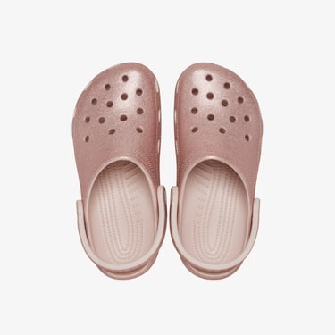  Crocs Classic Glitter Clog Unisex Pembe Terlik