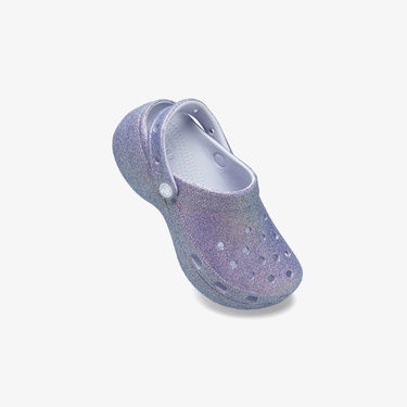  Crocs Platform Irid Glitter Kadın Mor Terlik
