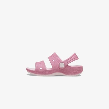  Crocs Classic Glitter Çocuk Pembe Sandalet