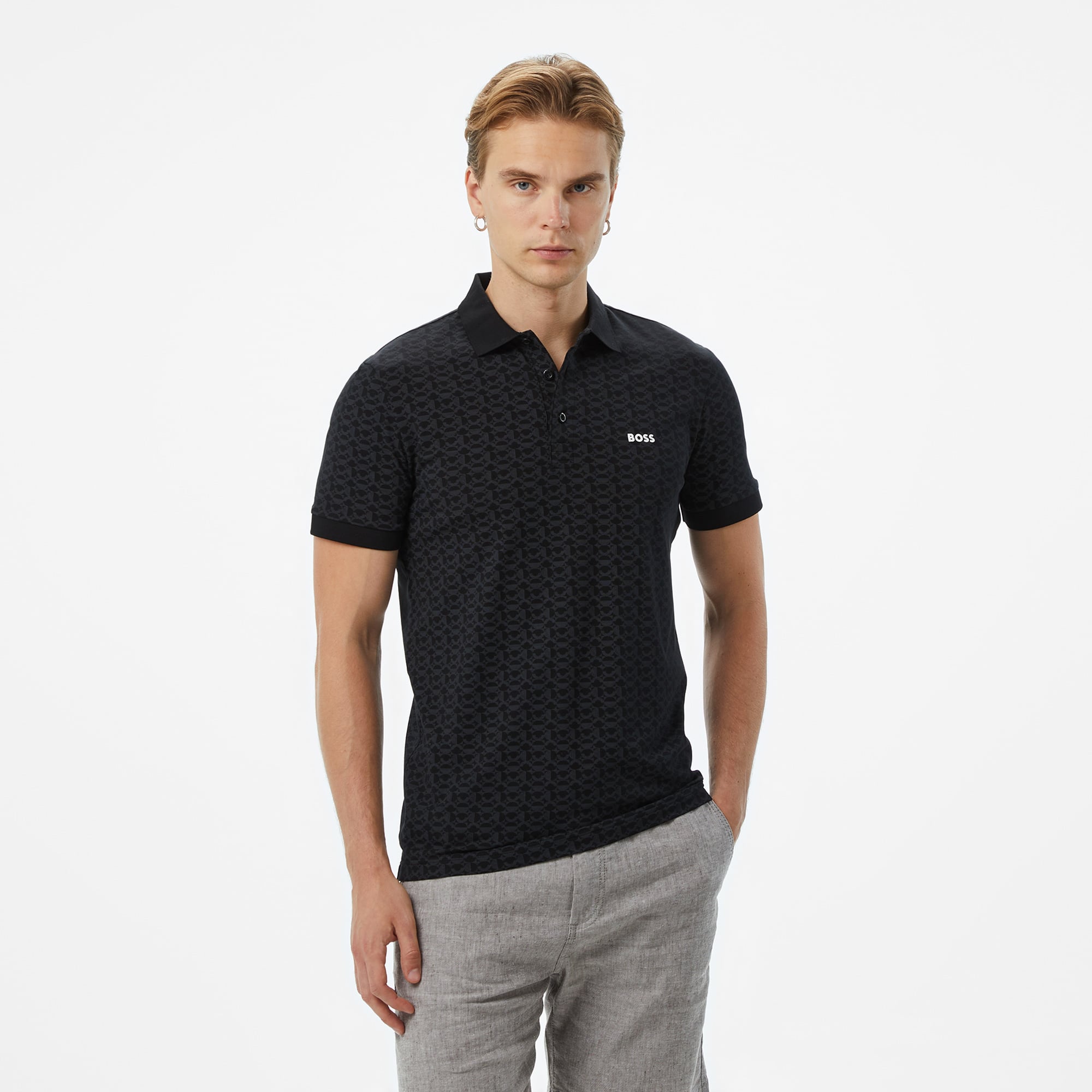  Boss Paddy Erkek Siyah Polo