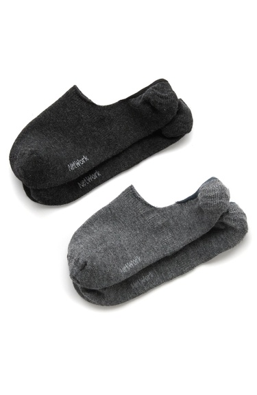  Network Erkek Antrasit Gri 2li Bambu Çorap Seti