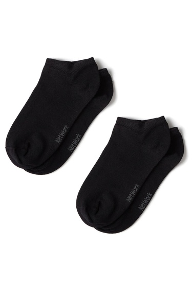  Network Erkek Siyah 2li Bambu Çorap Seti