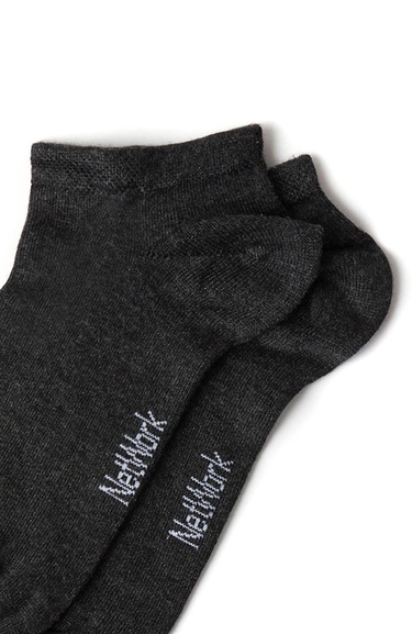  Network Erkek Gri Antrasit 2li Bambu Çorap Seti
