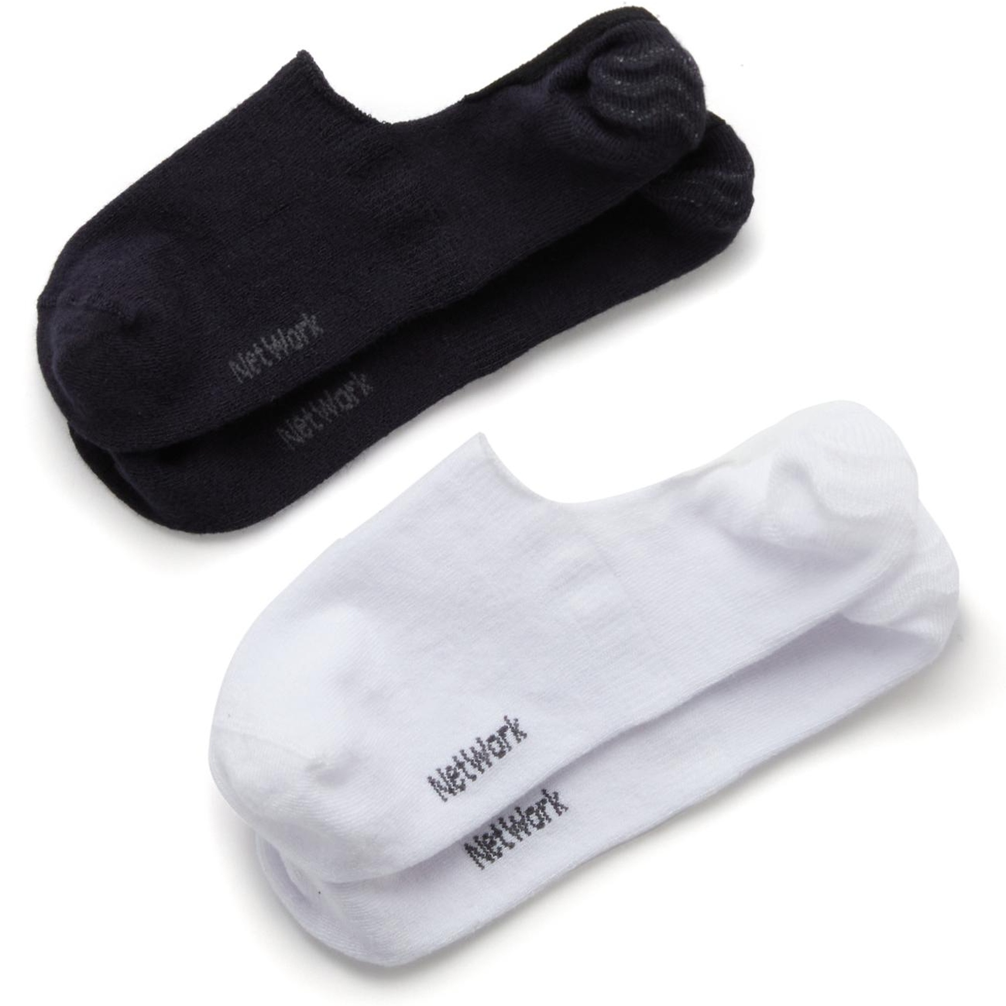 Network Erkek Beyaz Lacivert 2li Bambu Çorap Seti