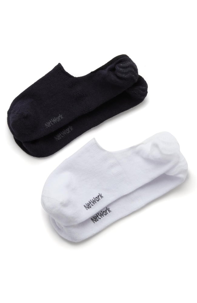  Network Erkek Beyaz Lacivert 2li Bambu Çorap Seti