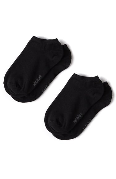  Network Kadın Siyah 2li Bambu Çorap Seti