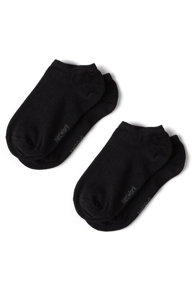  Network Kadın Siyah 2li Bambu Çorap Seti