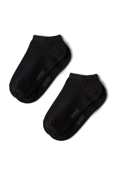  Divarese Kadın 2li Siyah Bambu Çorap Seti