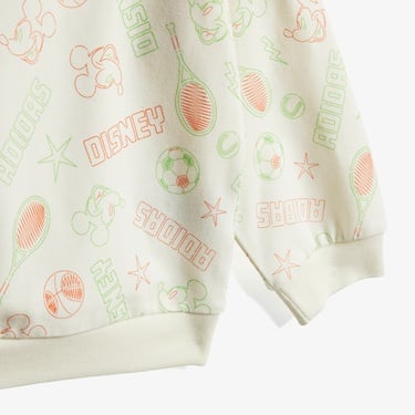  adidas Disney Mickey Mouse Çocuk Beyaz Eşofman Takımı