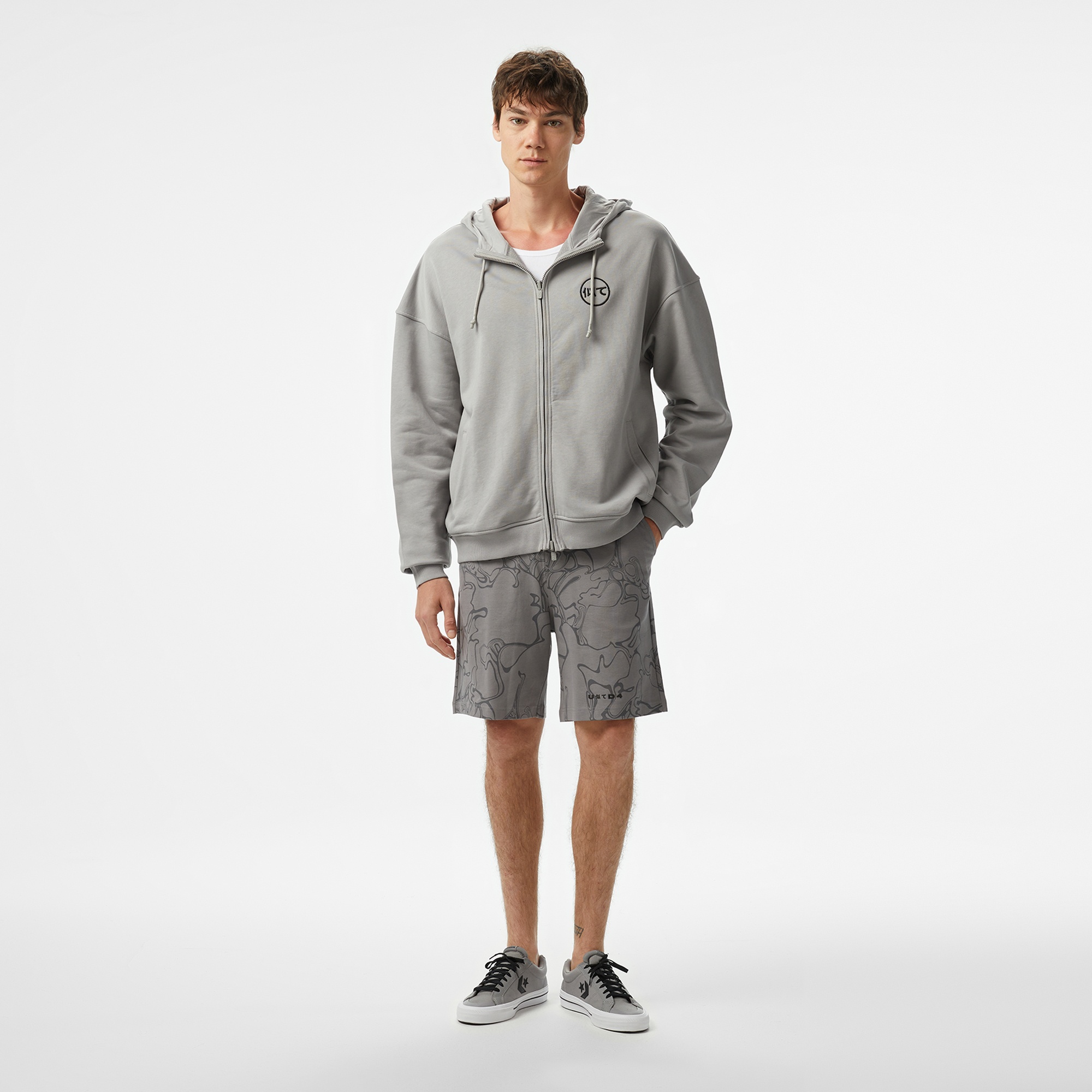 UNITED4 Erkek Gri Şort