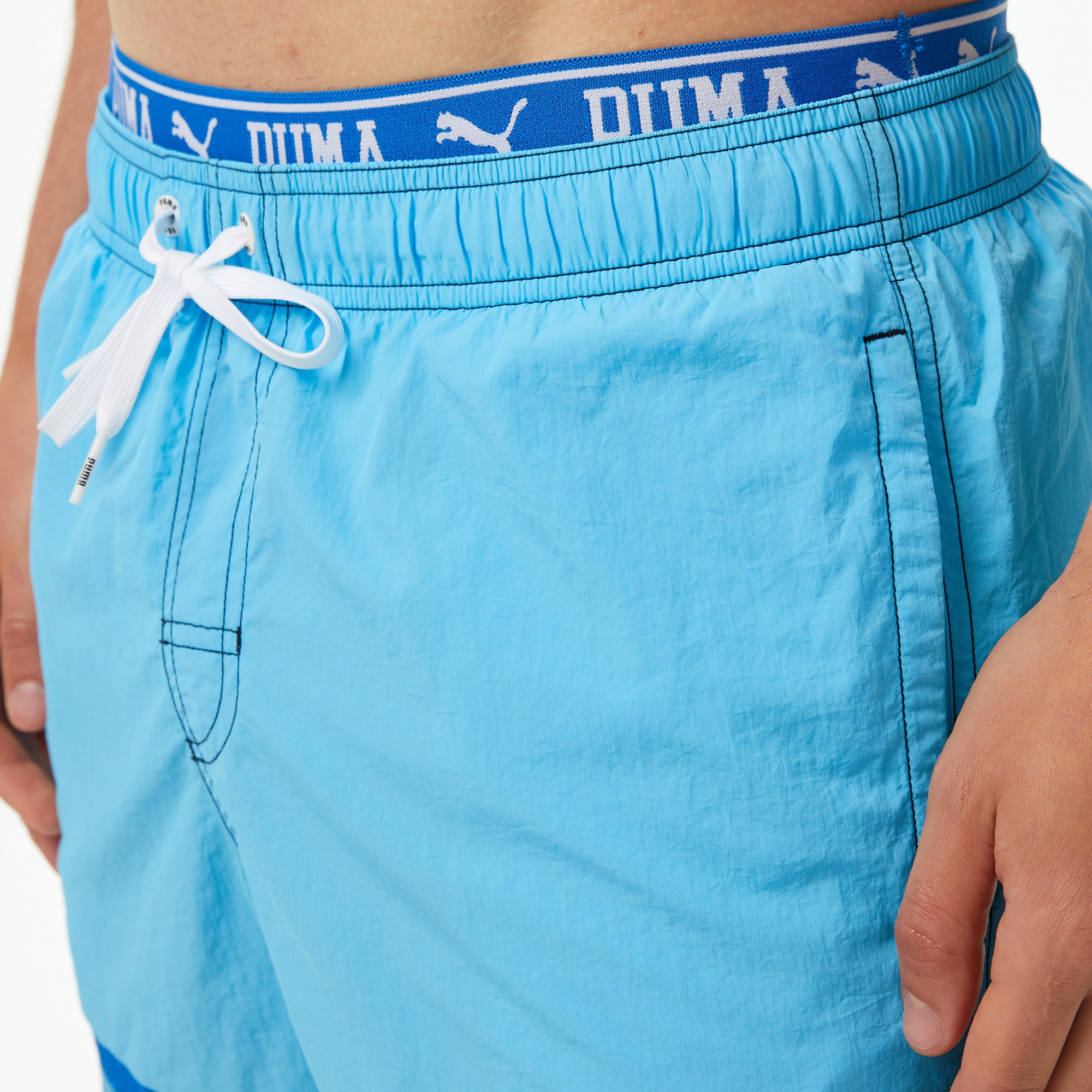 Puma Colorblock Mid Erkek Mavi Mayo