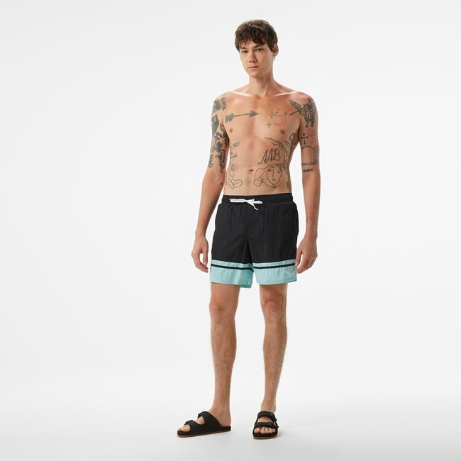  Puma Swim Men Colour Block Erkek Siyah Mayoşort
