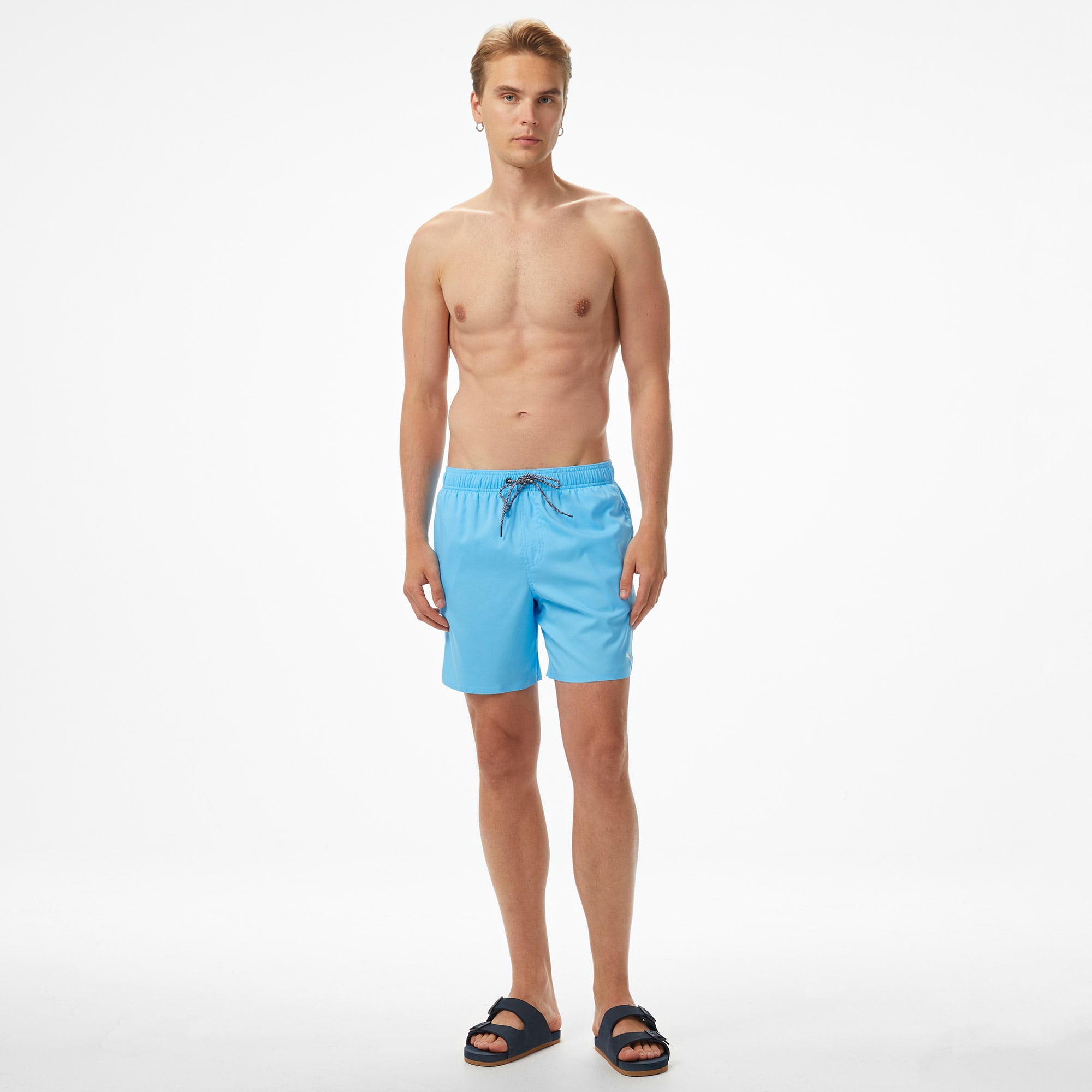  Puma Medium Length Erkek Mavi Deniz Şortu