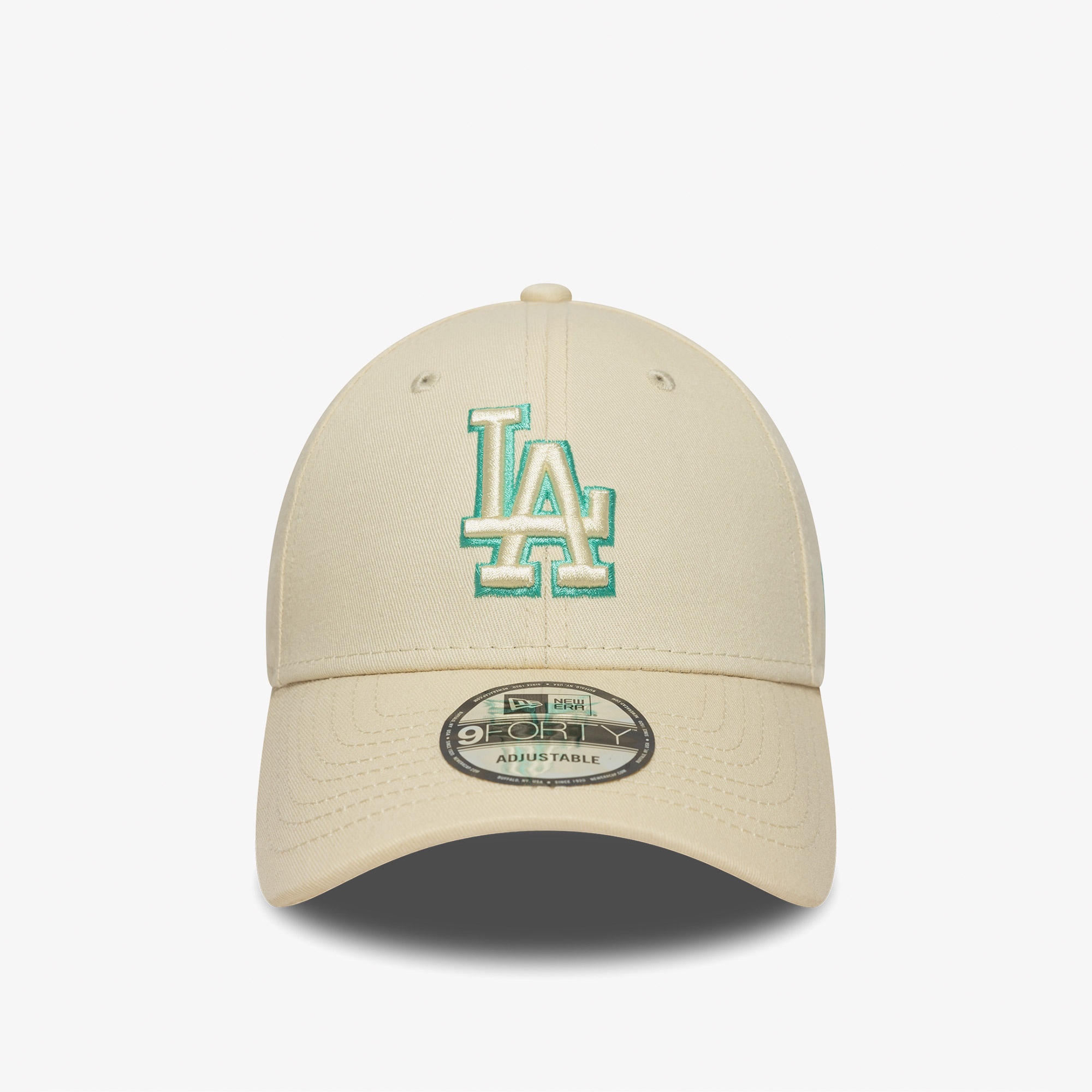 New Era Mlb Slide Patch LA Dodgers Unisex Krem Şapka