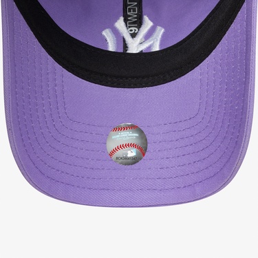  New Era MLB League Essentials New York Yankees  9Twenty Kadın Mor Şapka