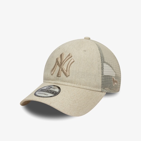  New Era MLB Linen New York Yankees Unisex Bej Şapka