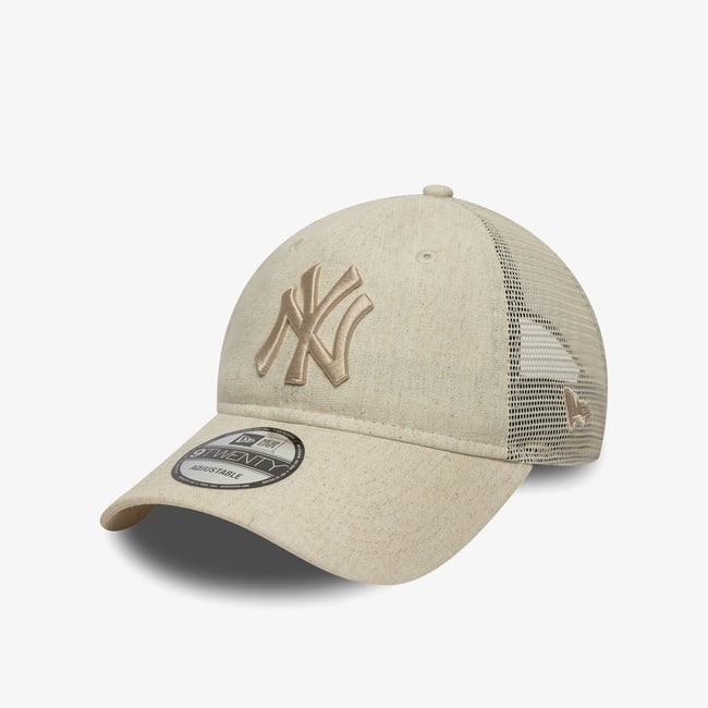  New Era MLB Linen New York Yankees Unisex Bej Şapka