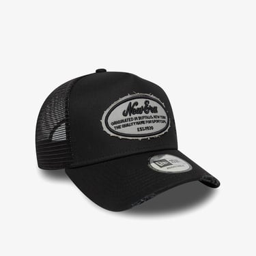  New Era Distressed Oval Patch 9Forty Unisex Siyah Şapka
