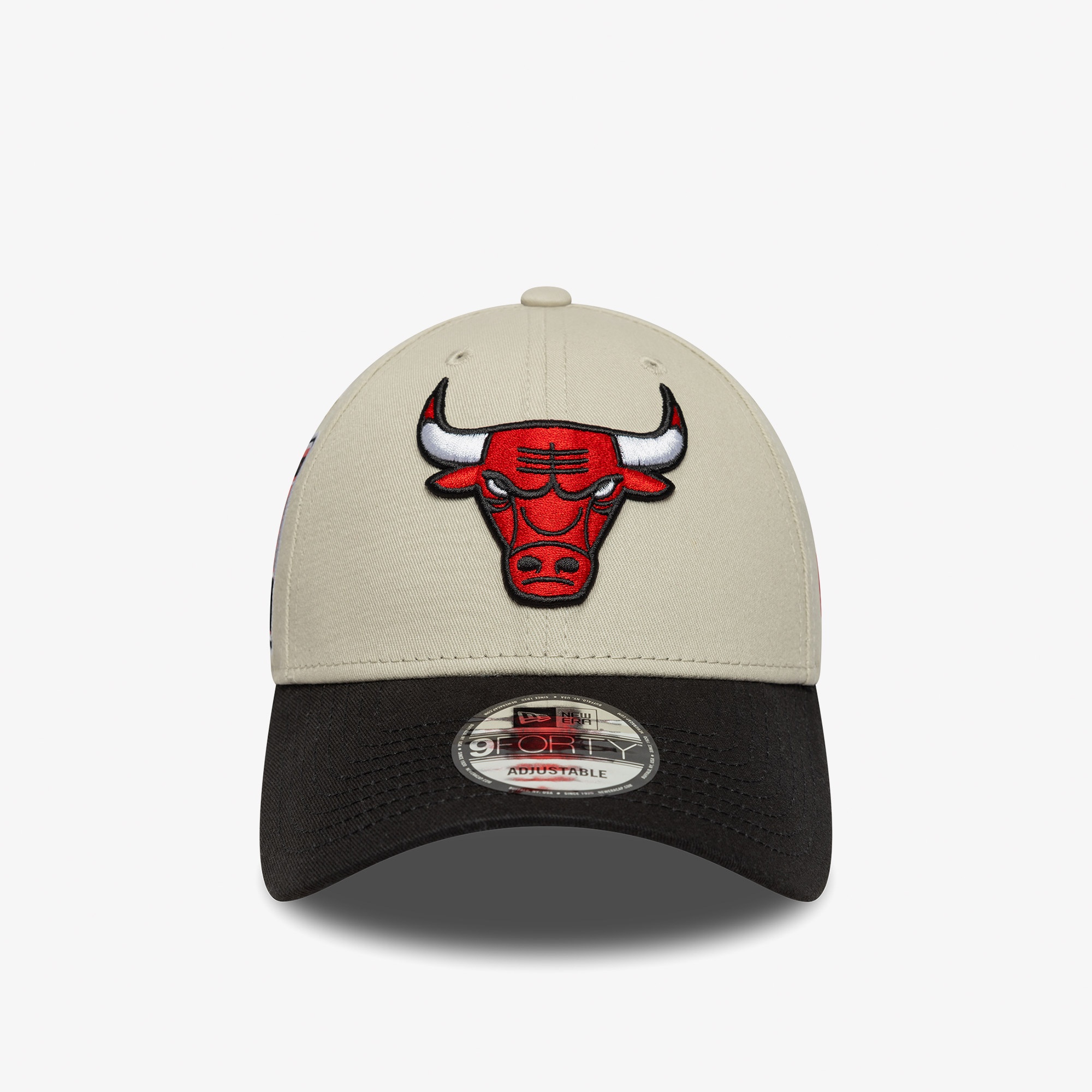 New Era Contrast Patch Chicago Bulls Unisex Krem/Siyah Şapka