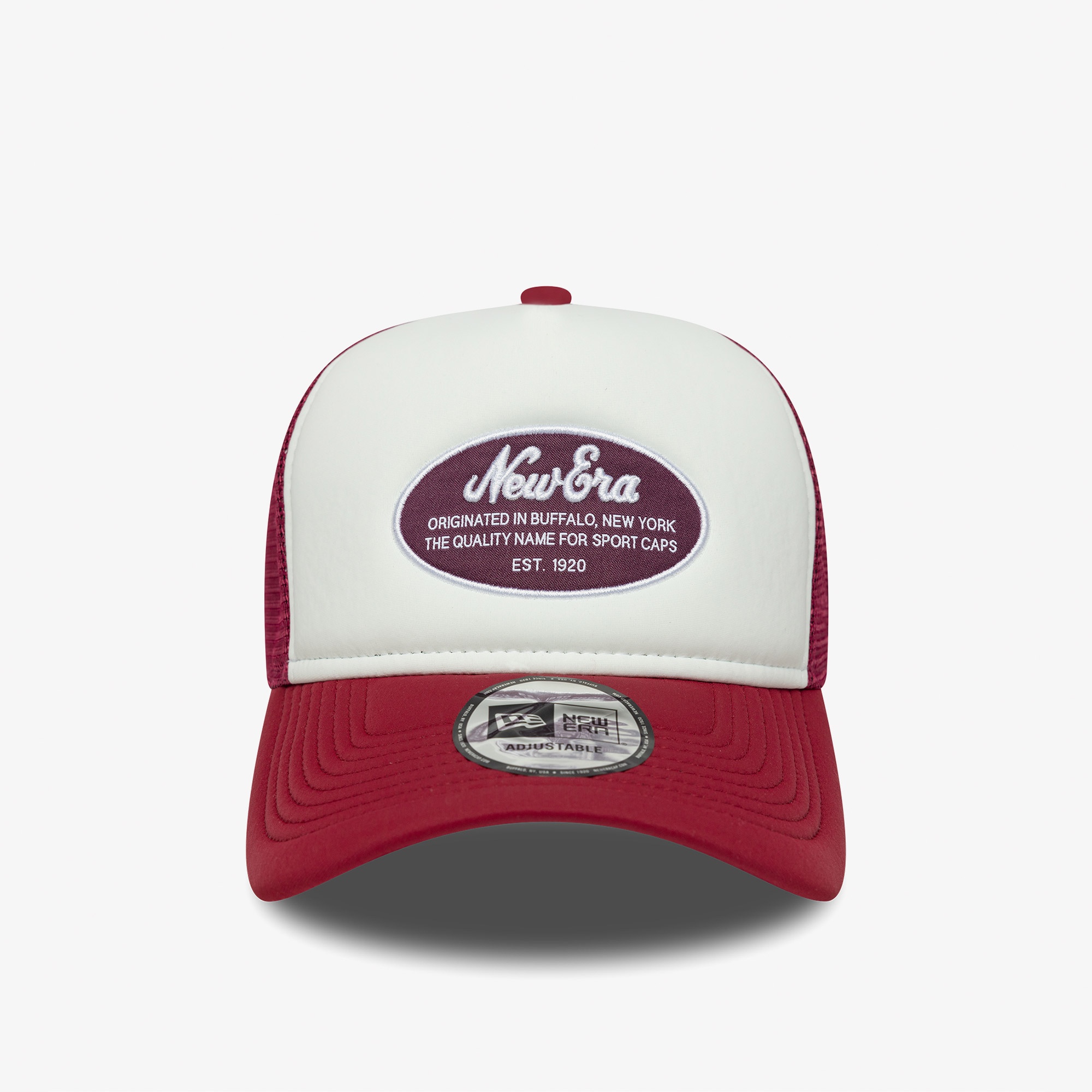 New Era Oval Foam Patch Trucker Kadın Kırmızı/Beyaz Şapka