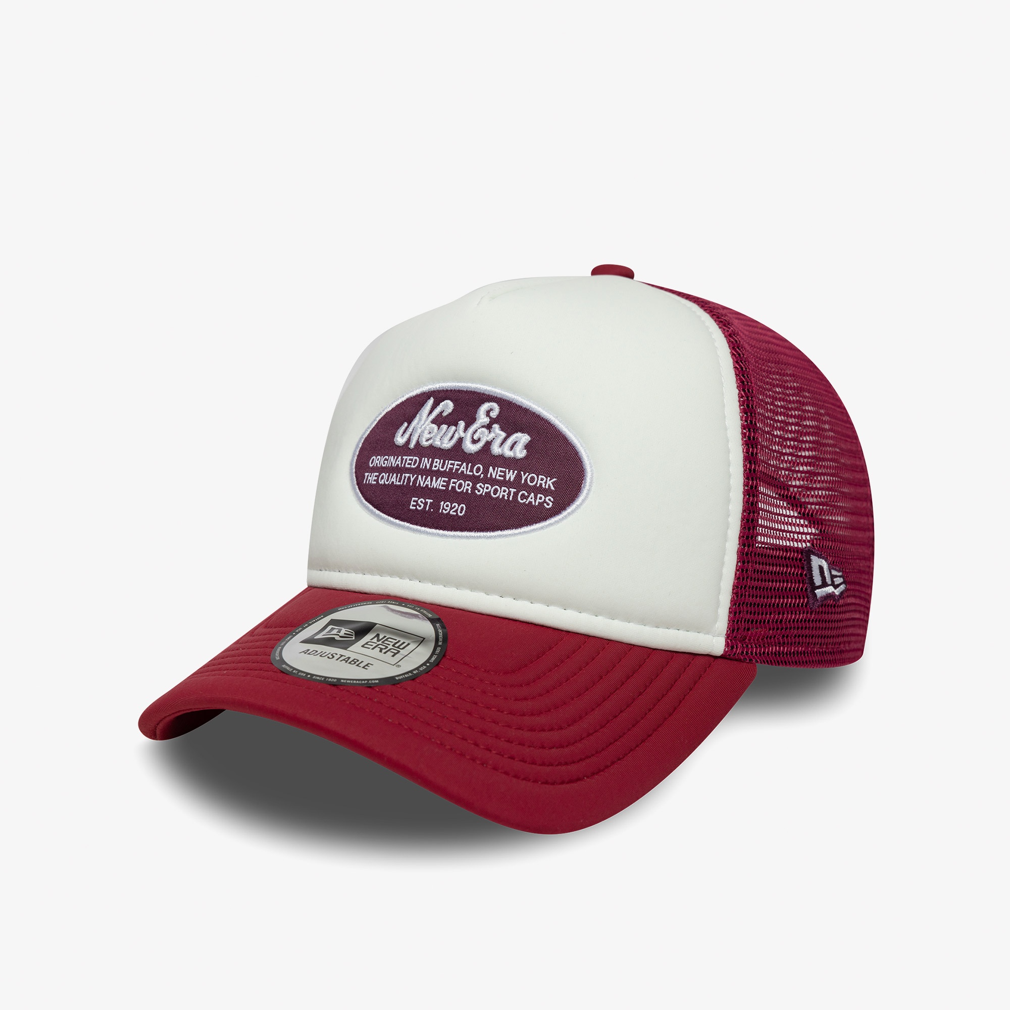 New Era Oval Foam Patch Trucker Kadın Kırmızı/Beyaz Şapka