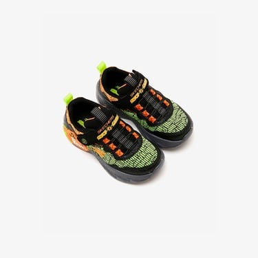  Skechers Dino Lights Çocuk Siyah Işıklı Spor Ayakkabı