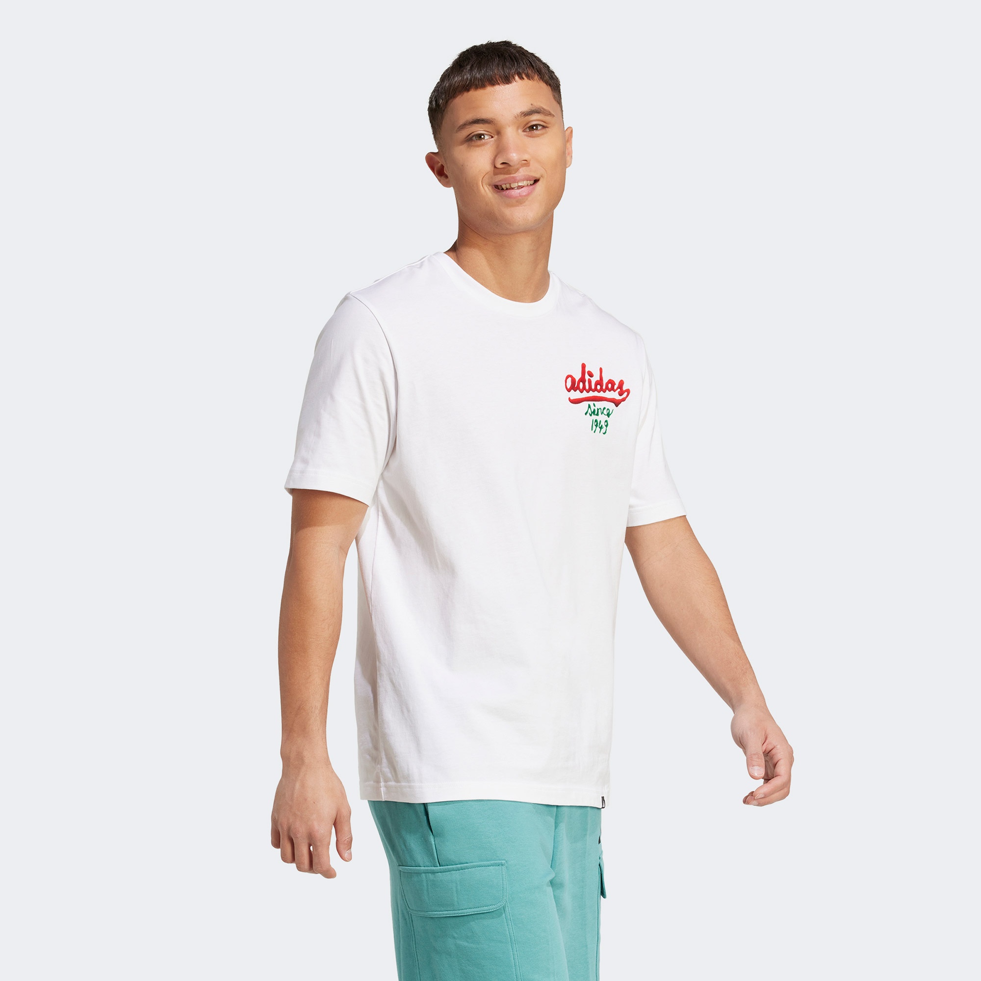 adidas M Sauce Erkek Beyaz T-Shirt