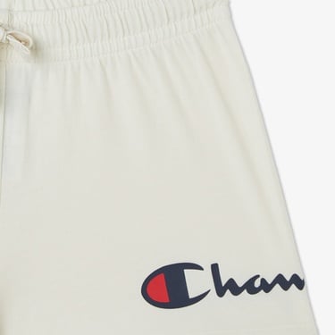 Champion Lightweight Cotton Çocuk Krem Şort