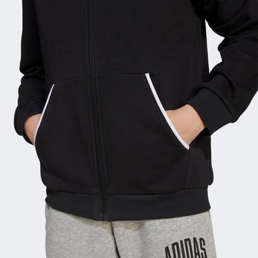  adidas Seasonal Essentials Collegiate Çocuk Siyah Ceket
